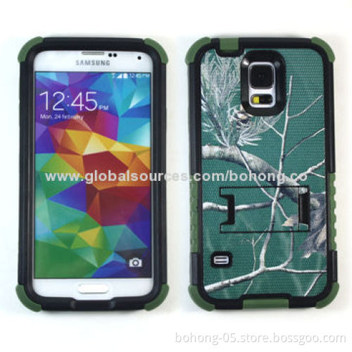 King Tun PC + TPU 4-in-1 Cases for Samsung S5, different colors available, 500 pieces MOQ each color